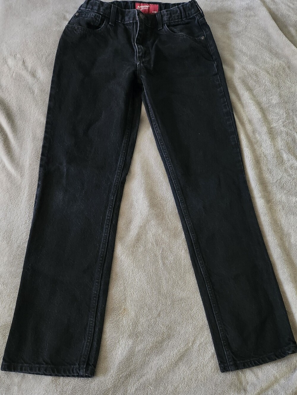 Arizona Jean Company Kids Black Straight-Leg Jeans